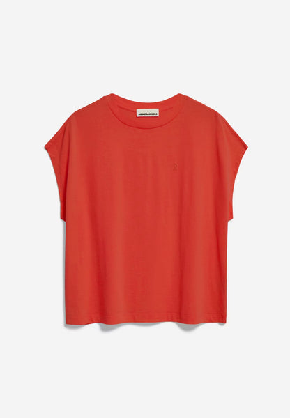 Inaara Organic Cotton T Shirt - Poppy Red