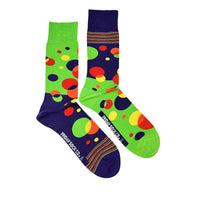 CDSS Down Syndrome Society Bubbles Mismatched Socks M
