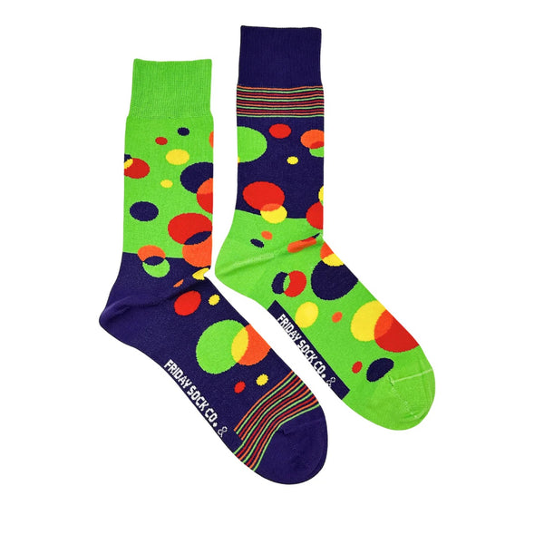 CDSS Down Syndrome Society Bubbles Mismatched Socks M