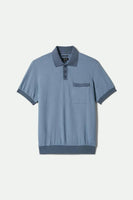 Weekend Herringbone Polo - Borrow Blue/Bering Sea