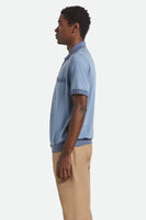 Weekend Herringbone Polo - Borrow Blue/Bering Sea