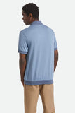 Weekend Herringbone Polo - Borrow Blue/Bering Sea