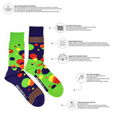CDSS Down Syndrome Society Bubbles Mismatched Socks M