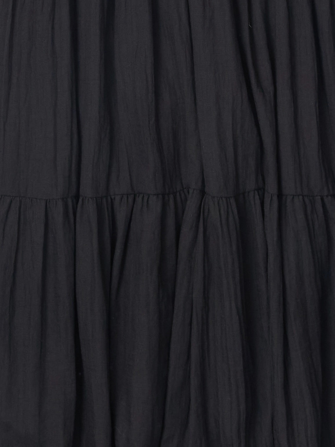 The Cora Gathered Neck Dress - Black