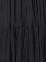 The Cora Gathered Neck Dress - Black