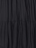 The Cora Gathered Neck Dress - Black