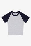 Baby Rib Short Sleeve Raglan