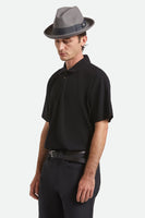 Horton Convertabrim Packable Felt Fedora - Grey/Charcoal