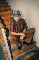 Horton Convertabrim Packable Felt Fedora - Grey/Charcoal
