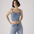 Jadine Denim Cami Tank - Twisted Stone