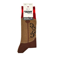 Cowboy Boot Mismatched Socks M