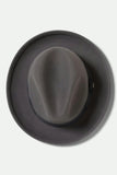 Horton Convertabrim Packable Felt Fedora - Grey/Charcoal