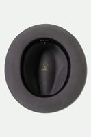 Horton Convertabrim Packable Felt Fedora - Grey/Charcoal