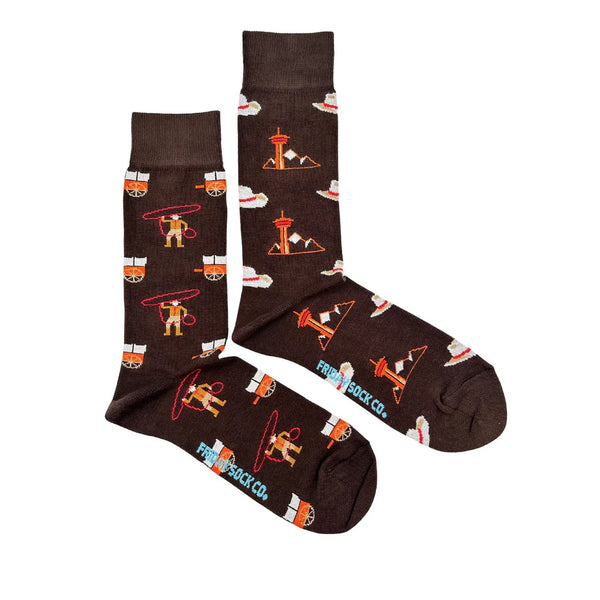Retro Rodeo Mismatched Socks M
