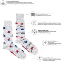 Gondola & Skier Mismatched Socks M
