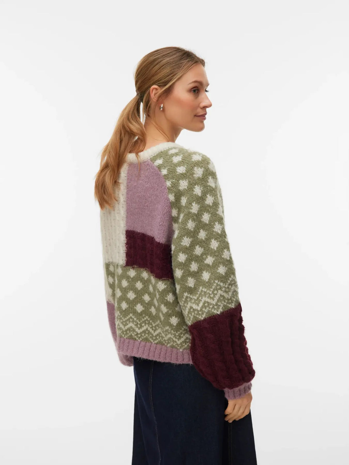 Kristin O Neck Pullover - Sweet Grape