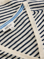 Naria Stripe Linen Vest - Navy Multi