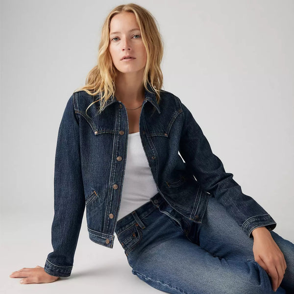 Riveted Trucker Jacket - Silver Lode