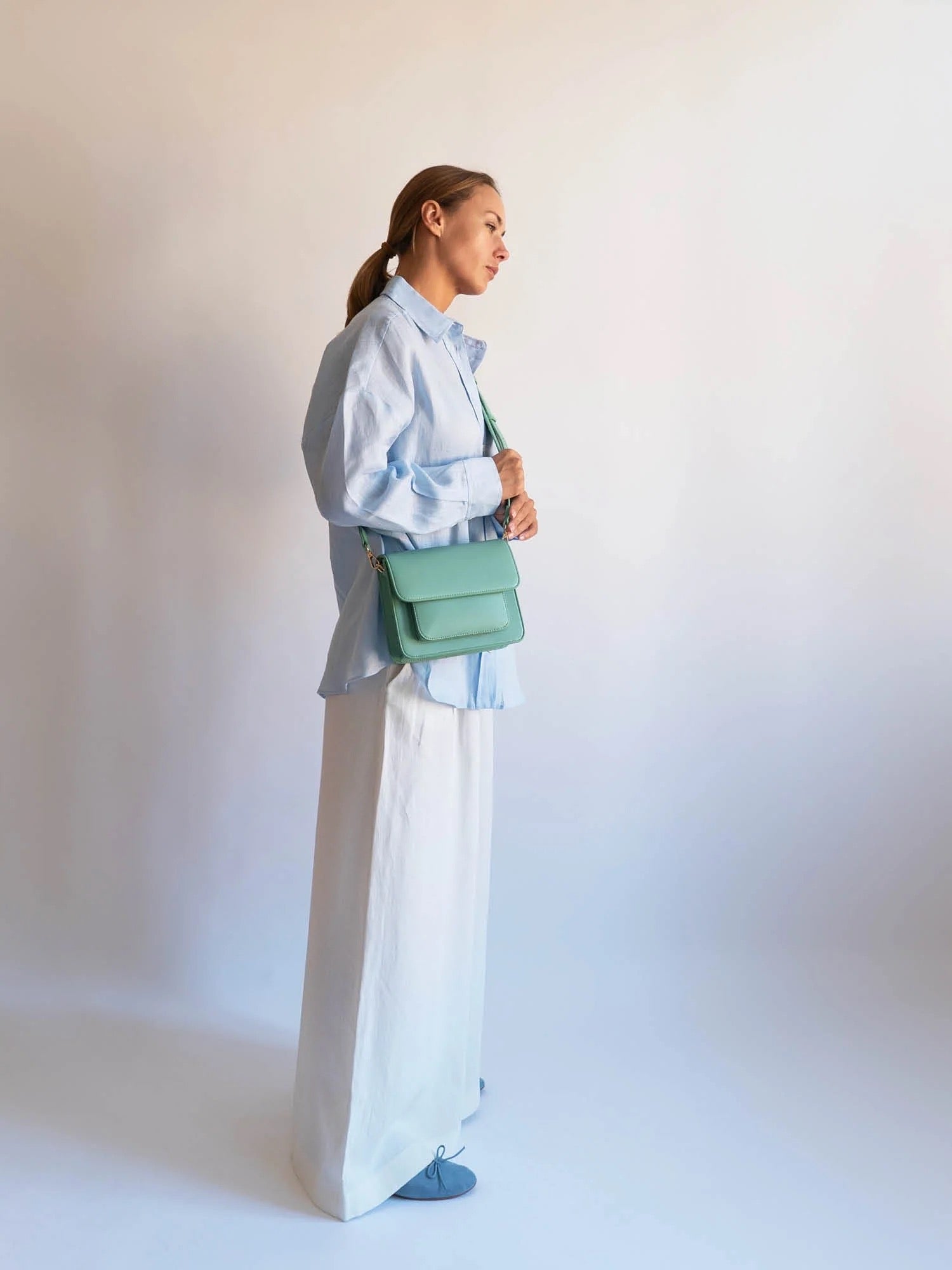 Cayman Pocket Structure Bag - Mint Green
