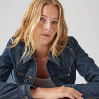 Riveted Trucker Jacket - Silver Lode