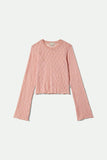 Dolly Slim Knit Tee - Mellow Rose