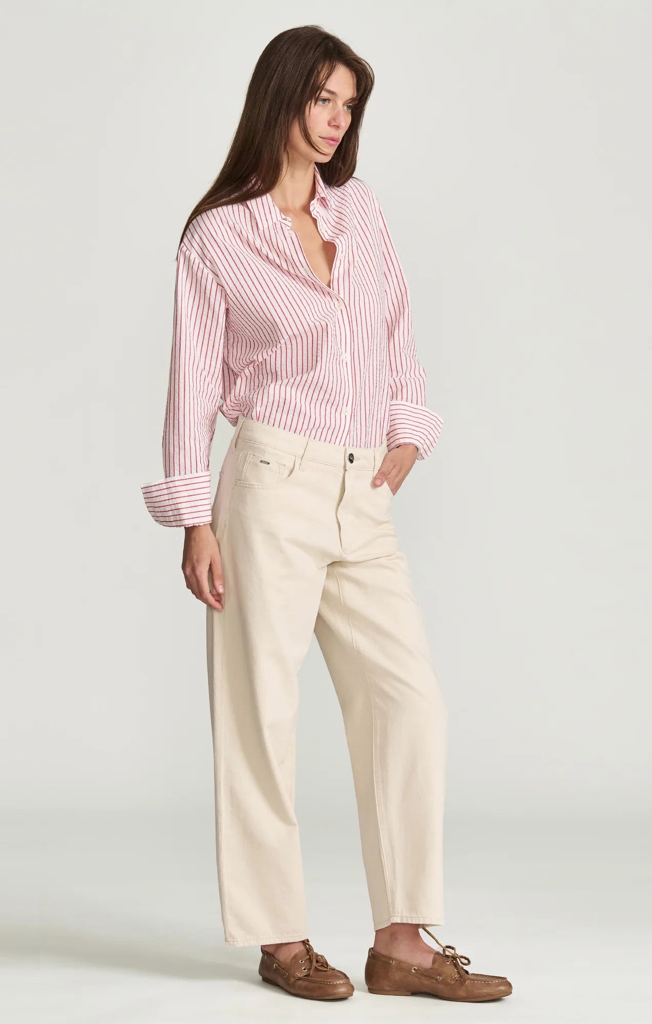 Leila Barrel - Ecru Linen