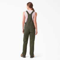 Relaxed Fit Bib Overalls - Rinsed Moss Green
