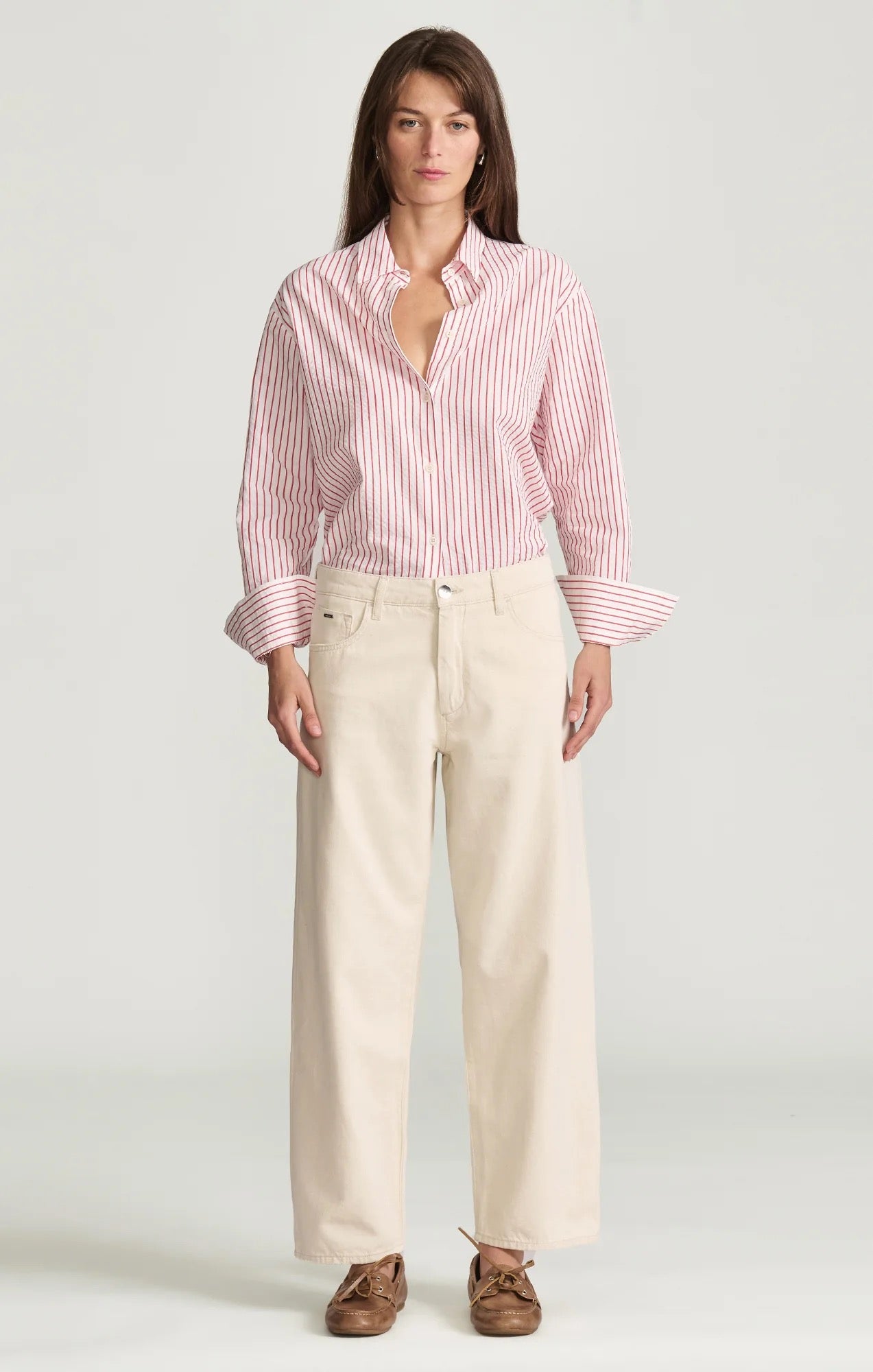 Leila Barrel - Ecru Linen