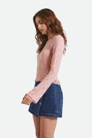 Dolly Slim Knit Tee - Mellow Rose