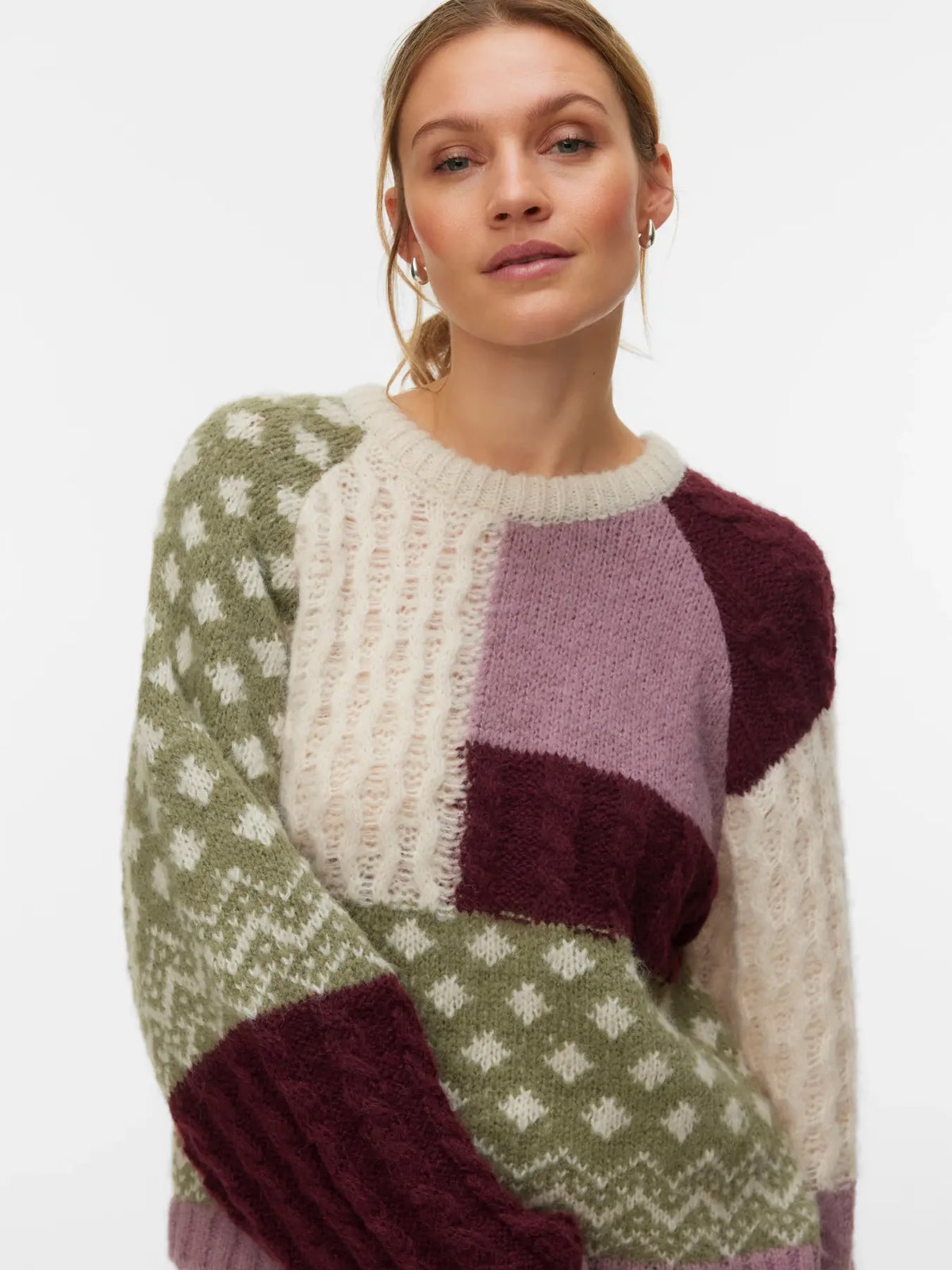Kristin O Neck Pullover - Sweet Grape