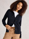 Lulu Embroidered Cardigan - Navy Multi