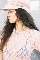 Dolly Slim Knit Tee - Mellow Rose