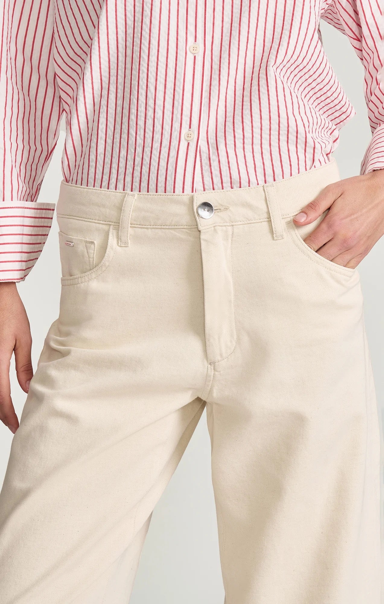 Leila Barrel - Ecru Linen