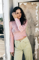 Dolly Slim Knit Tee - Mellow Rose