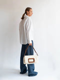 Esme Denim Bag - Pale Flax