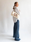 Esme Denim Bag - Pale Flax