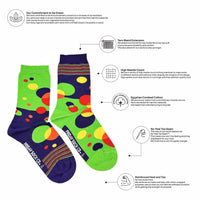 CDSS Canada Down Syndrome Society Bubbles Mismatched Socks