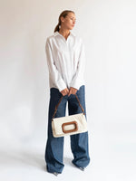 Esme Denim Bag - Pale Flax