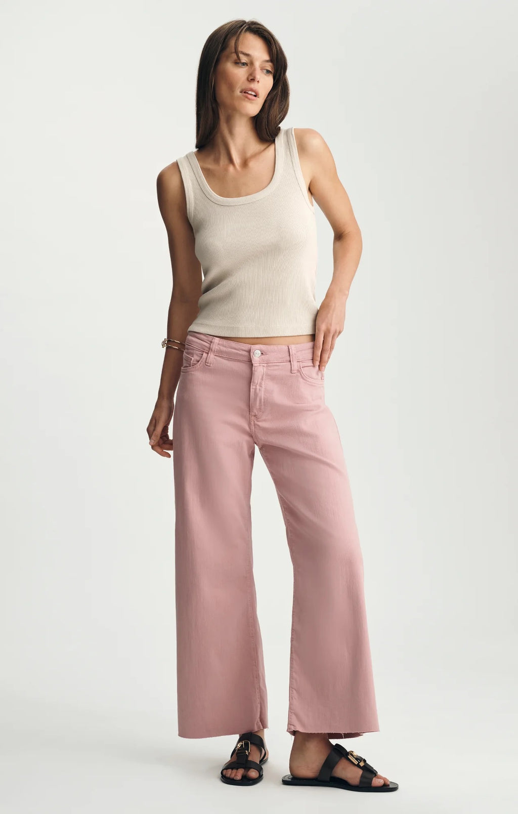 Ribbed Square Neck Tank Top