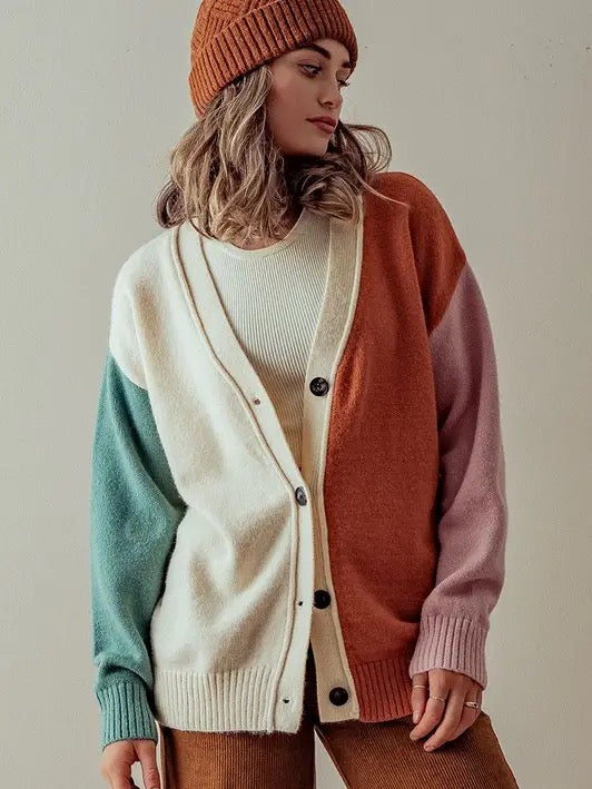 Hailee Colourblock Cardigan