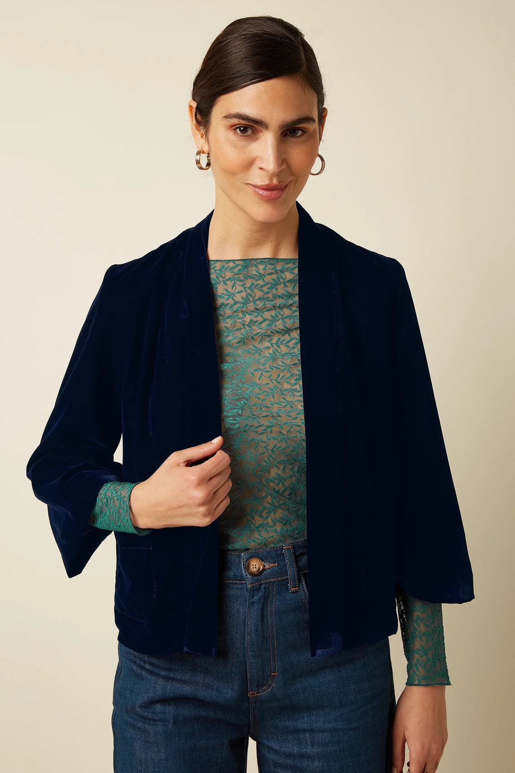 Noor Jacket Gamine - Evening Blue