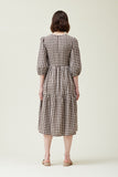 Smocked Bodice Dress - Natural