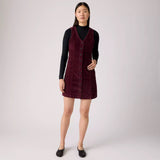 Vianna Vest Dress - Merlot