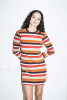 Dolly Knit Dress - Multi Stripe