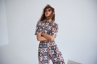 Zasha Short Sleeve Shirt - Folklore Flower