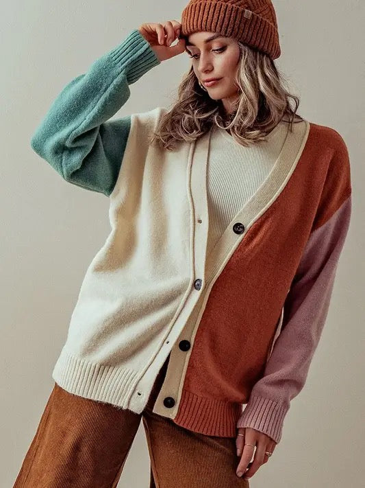 Hailee Colourblock Cardigan