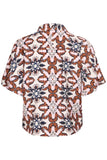 Zasha Short Sleeve Shirt - Folklore Flower