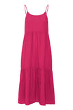 Foxa Strap Dress - Bright Rose