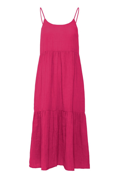 Foxa Strap Dress - Bright Rose
