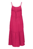 Foxa Strap Dress - Bright Rose